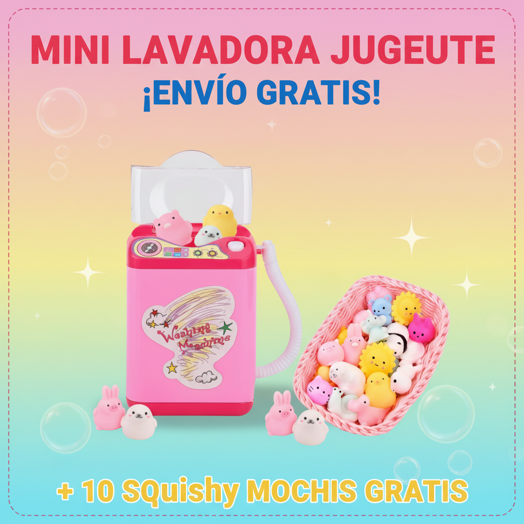 Kit Lavadora + 10 Squishy Mochi - Imagen 2